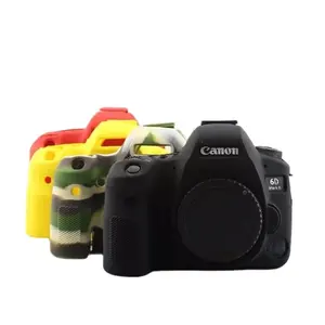 Casing silikon lembut tas badan pelindung kamera untuk Canon EOS 6D2 6d mark2 penutup karet EOS 6DII tas kamera