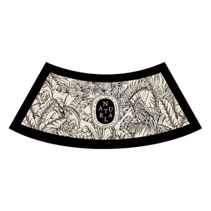 Alfombra de baño en forma de U de tierra diatomeas con diseño de plantas, de secado rápido y antideslizante para baño - Product Image 1