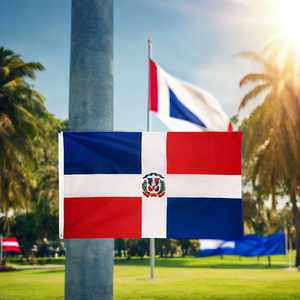 Bandera nacional de país de poliéster personalizada al por mayor Bandera de República <span class=keywords><strong>Dominicana</strong></span> 3x5 pies - Product Image 6