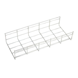 Bandeja de malla de alambre de acero galvanizado tipo cesta para gestión de cables de varios tamaños, estilo escalera abierta - Product Image 2