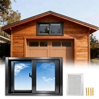 Ventana Corredera de Aluminio Personalizada de Fábrica con Mosquitera y Cerradura para Baño