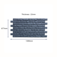 Panneaux muraux modernes légers en fausse pierre Pu brique imperméable et ignifuge réduction tarifaire de fenêtre de 90 jours pour NEU décoratif