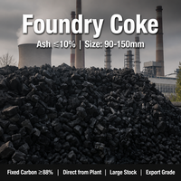 Coke de fonderie de haute qualité et haute résistance à haute valeur calorifique pour les opérations de fusion de la fonte de fer à usage industriel