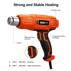 Pistolet thermique 2000W double tension (220V/110V) pour buses à air chaud avec contrôle numérique de la température pour rétrécissement plastique HG10-E20-2 - Product Image 3