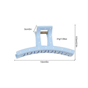 Pinces à cheveux en gros de couleur unie, pinces crocodiles en plastique, style coréen, plusieurs modèles de pinces à fleurs pour femmes et filles - Product Image 3