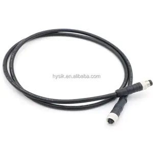 Hysik IP67 4 Pin Male To Female 5m Sensor Cable Waterproof Connector Supplier Plug M8 Circular Connector