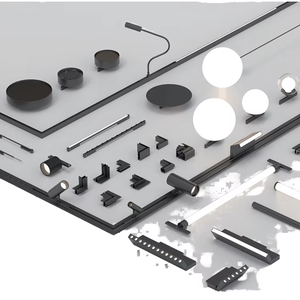 ไฟติดรางแม่เหล็ก LED รุ่นบางพิเศษ 5 มม. ซีรีส์ 48v ดีไซน์ทันสมัย ตัวเรือนอะลูมิเนียม ไฟบอลแม่เหล็ก - Product Image 1