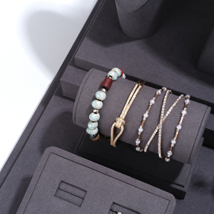 Fondo fotográfico, estatua impresa personalizada, juego de exhibición de joyería de mesa, Bustos, <span class=keywords><strong>tienda</strong></span> de cuero de ante negro, soportes de exhibición de joyería - Product Image 6