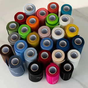 Servilleta de rollo a granel ecológica tamaño personalizado 10,7*10,7 cm servilletas de gasa de algodón de lino hechas a mano para bodas - Product Image 4