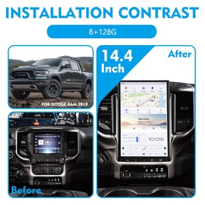 Navihua 14.4 Inch Multimedia Player GPS Navigation for Dodge RAM 2019-2022 Wireless Carplay Car Radio Android 13 Auto <b>Stereo</b> - Product Image 6