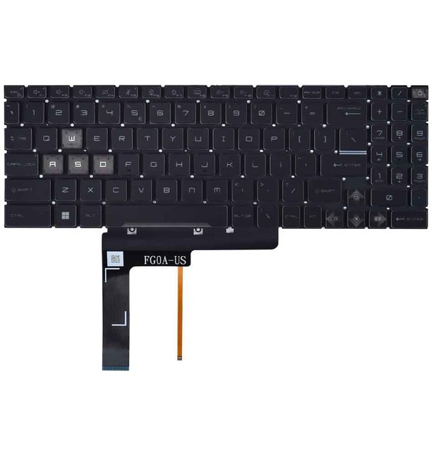 Brand New US Layout Laptop Keyboard for MSI 15 B12V B13V 17 B13U B13V GE78 15 B13V 17 B13V 15 A12VF A12VE A13VF