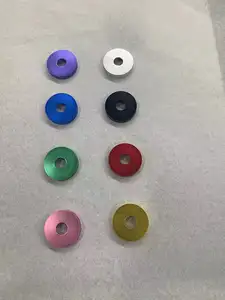 Yüksek kalite Metal rondela içbükey düğme fincan conta alüminyum anodize renk havşa yıkayıcı