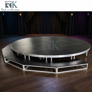 Portable Runway Stage Platform Wedding Easy Assemble Stage Platform Modular Round Aluminum Stage - Product Image 1