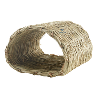 Niches pour lapins, nid en herbe tressée, cage pour lapins, maison pour lapins, cochons d'Inde, château Totoro, lit, habitat, jouet à mâcher, tunnels pour hamsters, maison