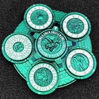 Nouveau Fidget Spinner en alliage de zinc Steampunk, dés de roulette en métal pour jeux de rôle de table