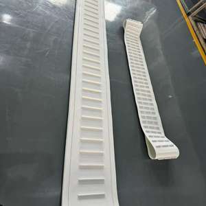 力奇热卖PU哑光白色工业输送带定制食品工业挡板导条 - Product Image 2