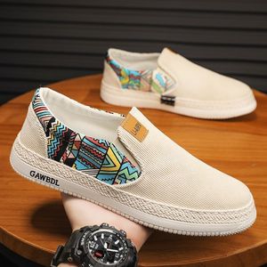 Chaussures de sport décontractées pour hommes, nouvelle collection printemps, en toile de haute qualité, style Old Beijing, semelle multicouche, modèle Fisherman One Pull - Product Image 5
