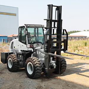 מלגזה דיזל עם העמסה עצמית 2.<span class=keywords><strong>5</strong></span>-<span class=keywords><strong>5</strong></span> טון 4x4 מלגזה לשטח קשה עם תורן תלת-שלבי דגם Powston PTF-50 - Product Image 3