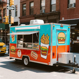 2025 Hot <b>Sale</b> Mobile <b>Kitchen</b> Trailers Outdoor Coffee Cart Trailer Food Truck - Product Image 2