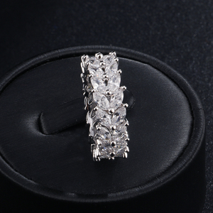 RAKOL RP2020 <b>Couple</b> Luxury <b>Rings</b> Fashion Jewelry Horse Eye Full of Stone Wedding Handmade Jewelry Fashion <b>Ring</b> - Product Image 5