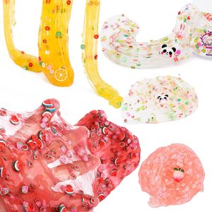 Rõ Ràng Slime Kit 9 Gói Cho Cô Gái Thạch Khối Pha Lê Nước Slime Dễ Thương Charms Mix Ins Mini Tự Làm Bong Bóng Slime - Product Image 5