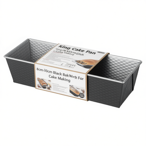 Molde para Pastel King Cake de 8cm x 30cm, Negro, para Hacer Pasteles - Product Image 2