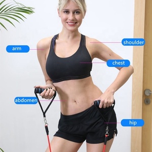 11 pz Set RTS 100 LBS TPE Logo personalizzato formazione tonificante uomini cinturini alla caviglia braccio <span class=keywords><strong>gambe</strong></span> esercizio tubo di resistenza fasce <span class=keywords><strong>con</strong></span> manici in schiuma - Product Image 6