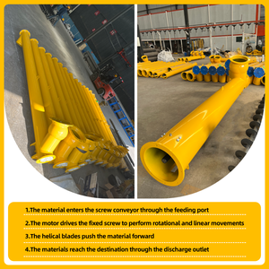 Auger Feeds Roller Lift Afval Silo <span class=keywords><strong>Bunker</strong></span> Cement Schroef Transportband Voor Cement - Product Image 4