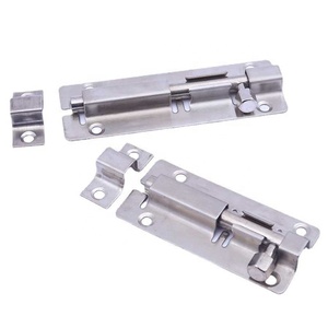 Perno de acero inoxidable 304 sin perforación, puerta de madera antirrobo, cerradura de baño, hebilla de cerradura de puerta corredera antigua JHL9932 - Product Image 1