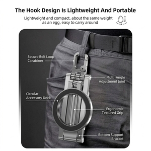 In Stock 2026 New Foldable Magnetic Portable Anti-Shake Phone Stand Factory Direct Aluminum Alloy for Desk &amp; Outdoor Use - Product Image 3