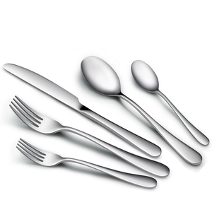 스테인리스 스틸 호텔 식기 세트: 풀 테이블 레스토랑 수저, 스푼, 포크, 나이프 - Product Image 1