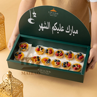 Benutzer definierte arabische Ramadan Gebäck süße Dessert teilen Datum Freude Baklava Schokolade Pappe Geschenk papier Box mit Fach