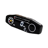 Penjualan Langsung Pabrik WYAHYA Speedometer Digital Motor Off-road 12V 0-140km/jam Perakitan Pengukur Universal Voltmeter LED Hitam