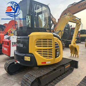 Excavatrice sur chenilles Komatsu PC55MR 5,5 tonnes d'occasion modèle 2024 avec godet de terrassement capacité 0,12 m³ moteur - Product Image 2