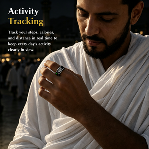Fabricant OEM professionnel <span class=keywords><strong>de</strong></span> bague intelligente islamique, compteur <span class=keywords><strong>de</strong></span> tasbih numérique, synchronisation avec l'application, audio du <span class=keywords><strong>Coran</strong></span>, boussole Qibla pour cadeau <span class=keywords><strong>de</strong></span> Ramadan - Product Image 3