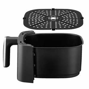 Freidora de Aire Eléctrica Moderna Negra con Cesta de Plástico Extraíble, Perillas de Control Duales, Capacidad de 4L - Product Image 3