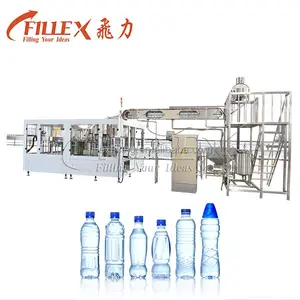 Plastic Bottle Pure Drink Water Making System Rinsing Filling Capping Production Filling Line