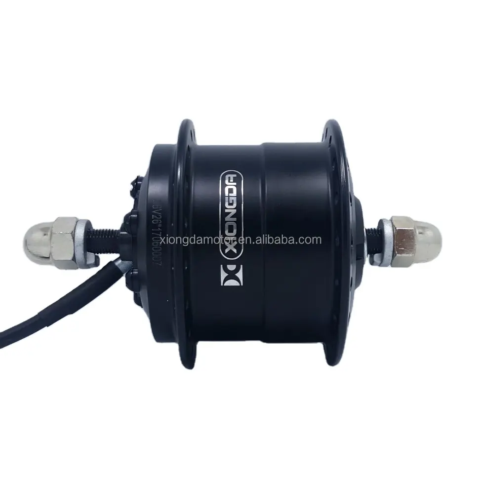 Xiongda YTW-06 motor de bicicleta elétrico, leve bldc para roda traseira e dianteira, motor de cubo de bicicleta