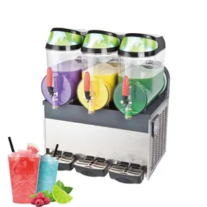 Hot Selling slush machine 30L 3 tanks commercial frozen drink space slush ice snow slush machine cheap price