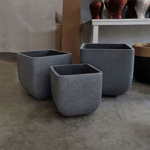 Macetas Ovaladas de Cemento Grandes para Jardín, Interiores y Exteriores - Product Image 4