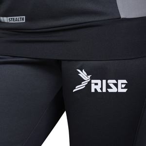 Pantalones Deportivos de Cintura Alta para Mujer, Personalizados, Negros, de Alta Calidad, de Poliéster Grueso y Resistente - Product Image 3