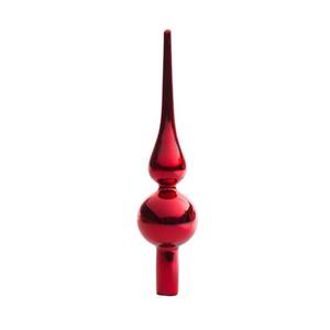 PUNTA DE VIDRIO ROJA BRILLANTE H 27CM - Product Image 1