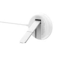 Support de chargeur sans fil Qi2.2 25W, station de charge rapide pliable et magnétique pour iPhone avec câble tressé en nylon