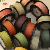 LONGJIE Starry Mambo Line 1.2mm DIY Bracelet en or fait main tressé Vente directe usine Plusieurs options de couleurs