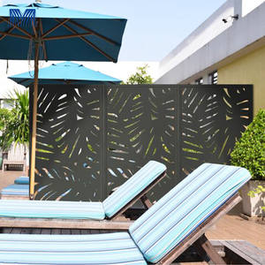 Clôture de jardin avant extérieure coulissante balançoire allée clôture treillis métal dernières conceptions principales décoratives porte en aluminium de <span class=keywords><strong>fer</strong></span> - Product Image 6