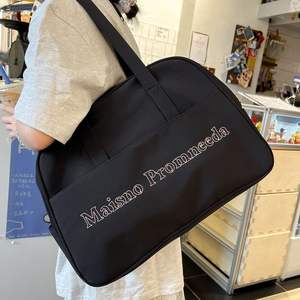 Bolso de Mano Oxford de Gran Capacidad para Mujer, Color Sólido, Bolso de Hombro Único, Lona con Cremallera, para Todas las Temporadas, Moda, Documentos, Libros, Portátil - Product Image 4