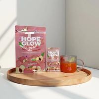 Boisson au jus de pêche The Hope Glow Crystal, complément alimentaire blanchissant pour la peau, poudre de glutathion