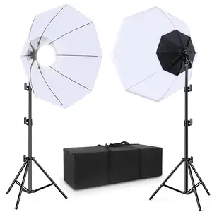 Photographic Studio Octagon Softbox Adjustable 2.1m Tripod and Bowens Mount Octagonal Soft Box for Photography