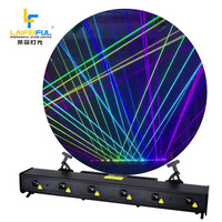Projecteur de lumière laser d'animation à 6 têtes IP66 étanche DJ Disco éclairage de scène Bar Club Party Effect Light avec DMX 512