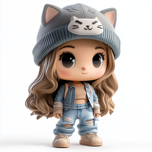 مخصص من الشركة المصنعة لعبة صغيرة ثلاثية الأبعاد فن لطيف فتاة جميلة PVC شخصيات عمل الفينيل - Product Image 3